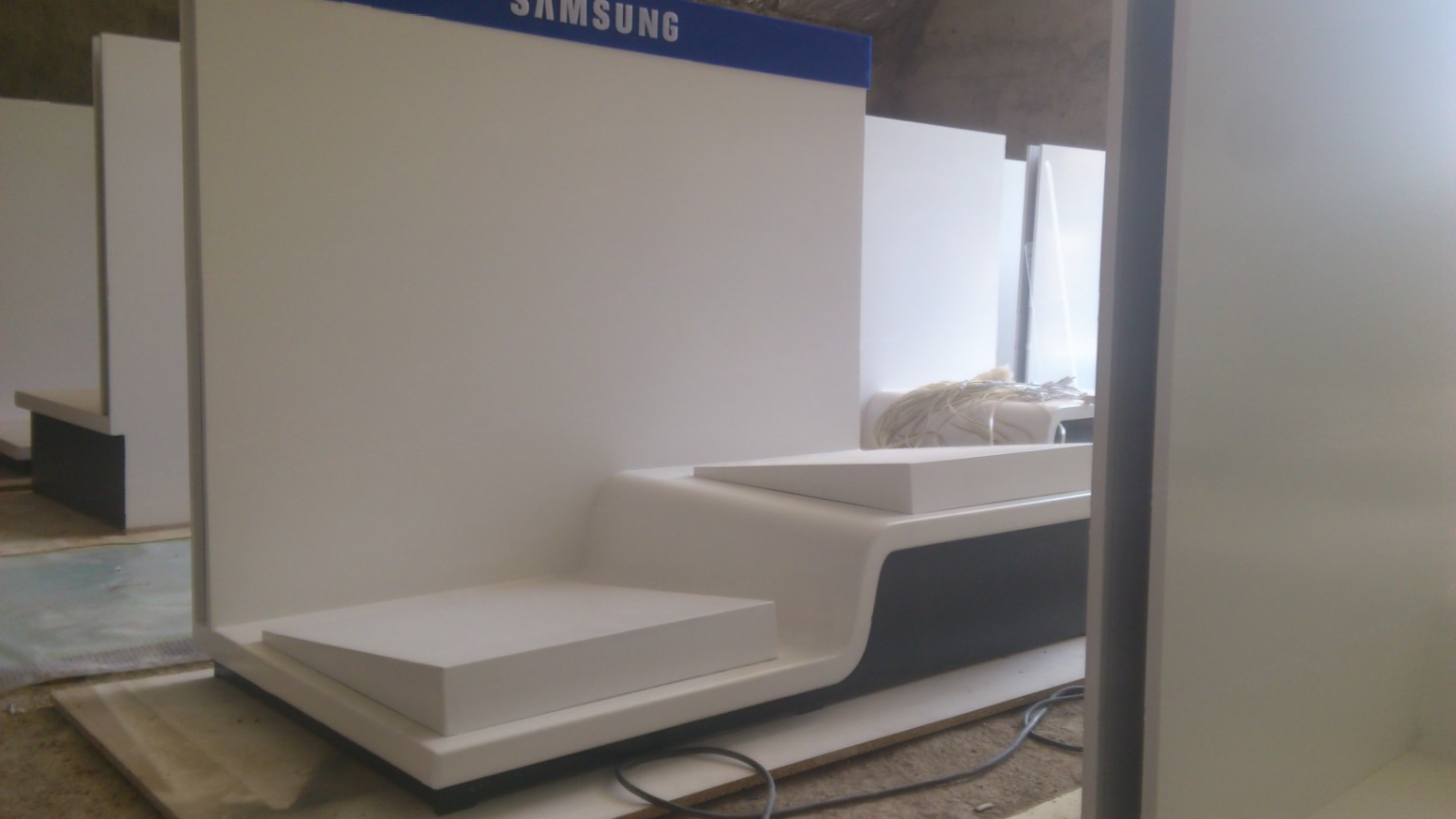 Samsung — Retail Display Stand Production — original project photograph 2