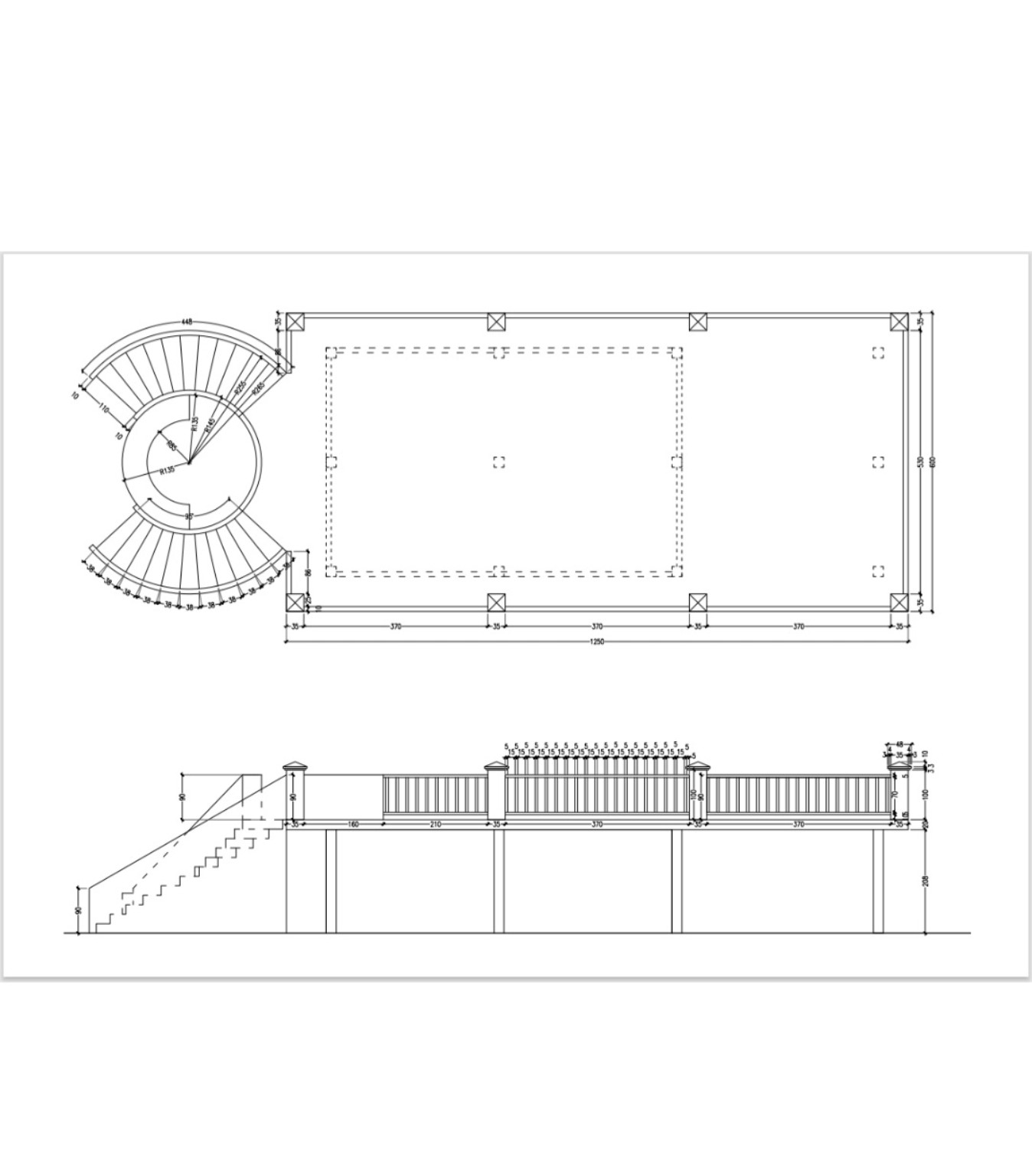 Avazeh Food Industries — Exhibition Stand — original technical drawing 15