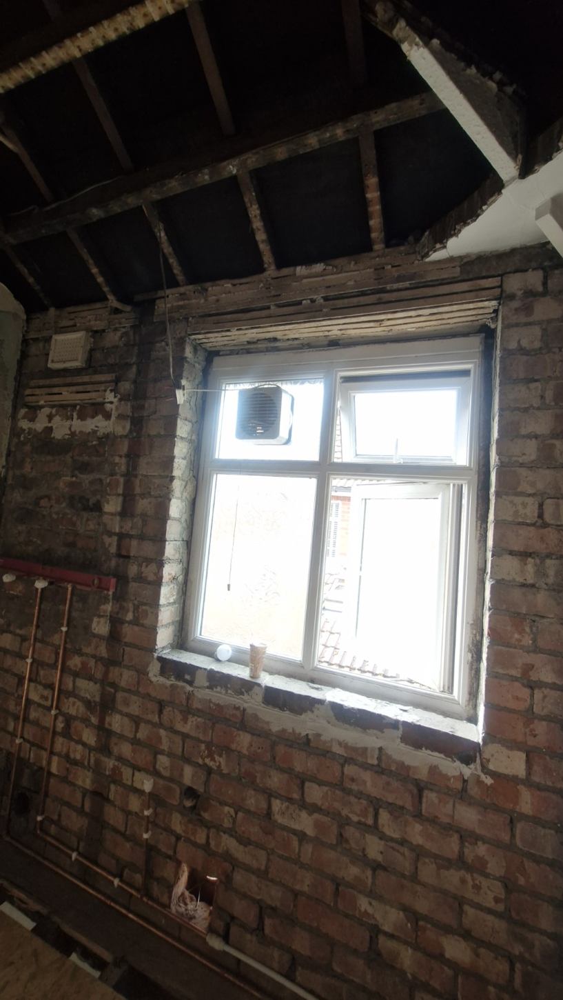Original window and brickwork